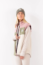 Lumberjackie Sherpa Vest - Faded Blocks | S