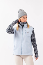 Lumberjackie Sherpa Vest - Faded Fog