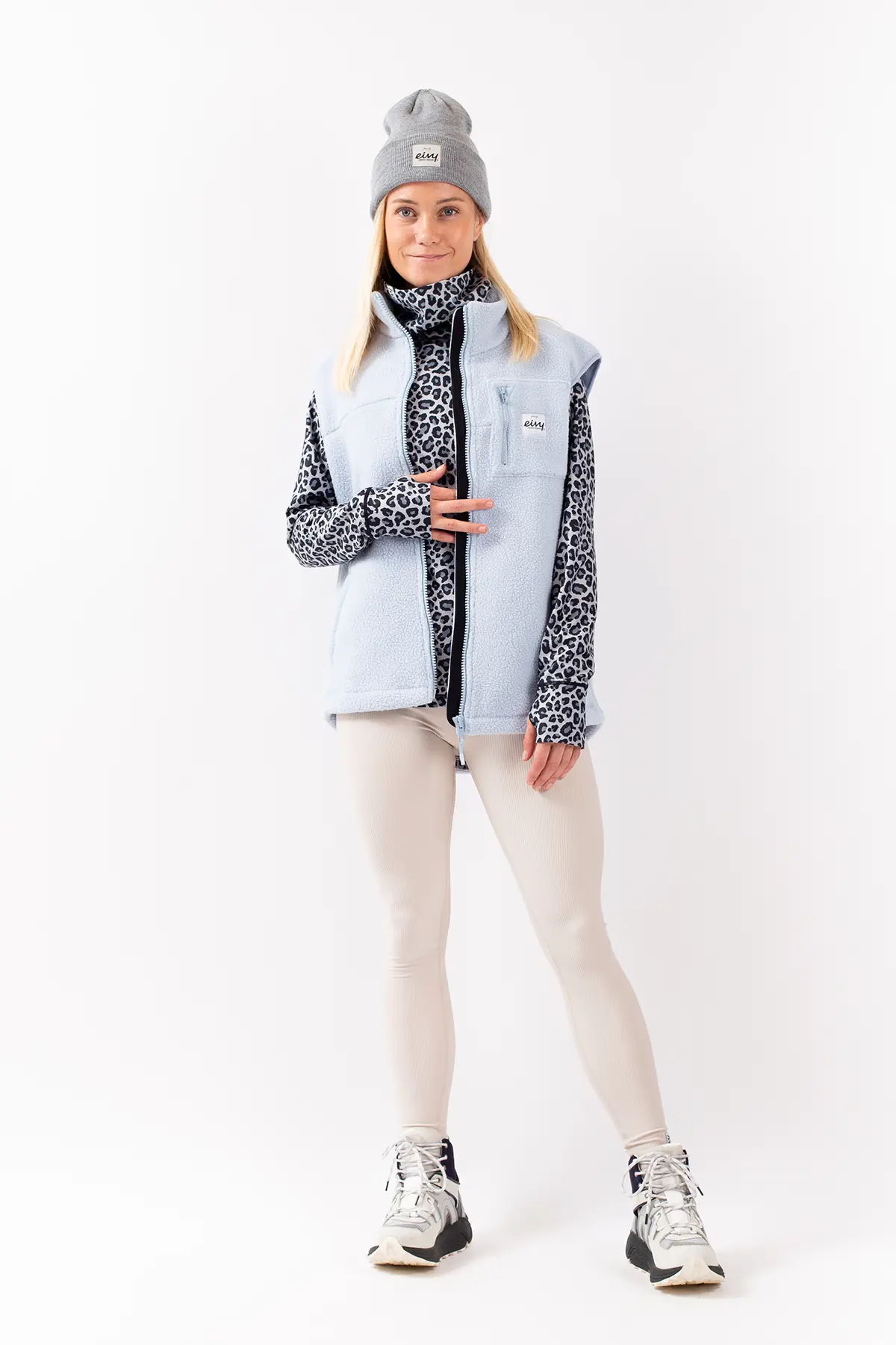 Lumberjackie Sherpa Vest - Faded Fog Lumberjackie Sherpa Vest - Faded Fog