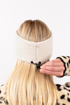 Throwback Sherpa Headband - Faded Cloud