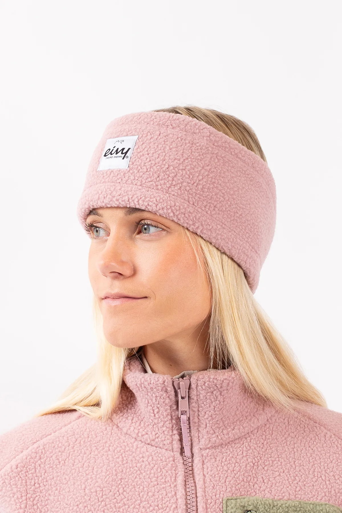 Throwback Sherpa Headband - Faded Woodrose