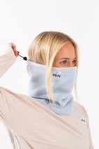 Adjustable Sherpa Neckwarmer - Faded Fog | One Size