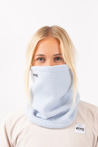 Adjustable Sherpa Neckwarmer - Faded Fog