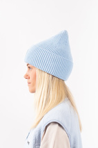 Easter Rib Wool Beanie - Faded Fog | One Size