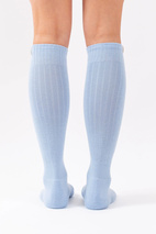 Rib Wool Socks - Faded Fog