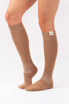 Rib Wool Socks - Faded Coffee | 36-38