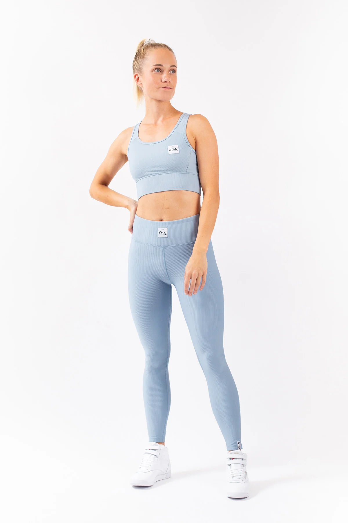 Rider Rib Sports Bra - Faded Fog | XL