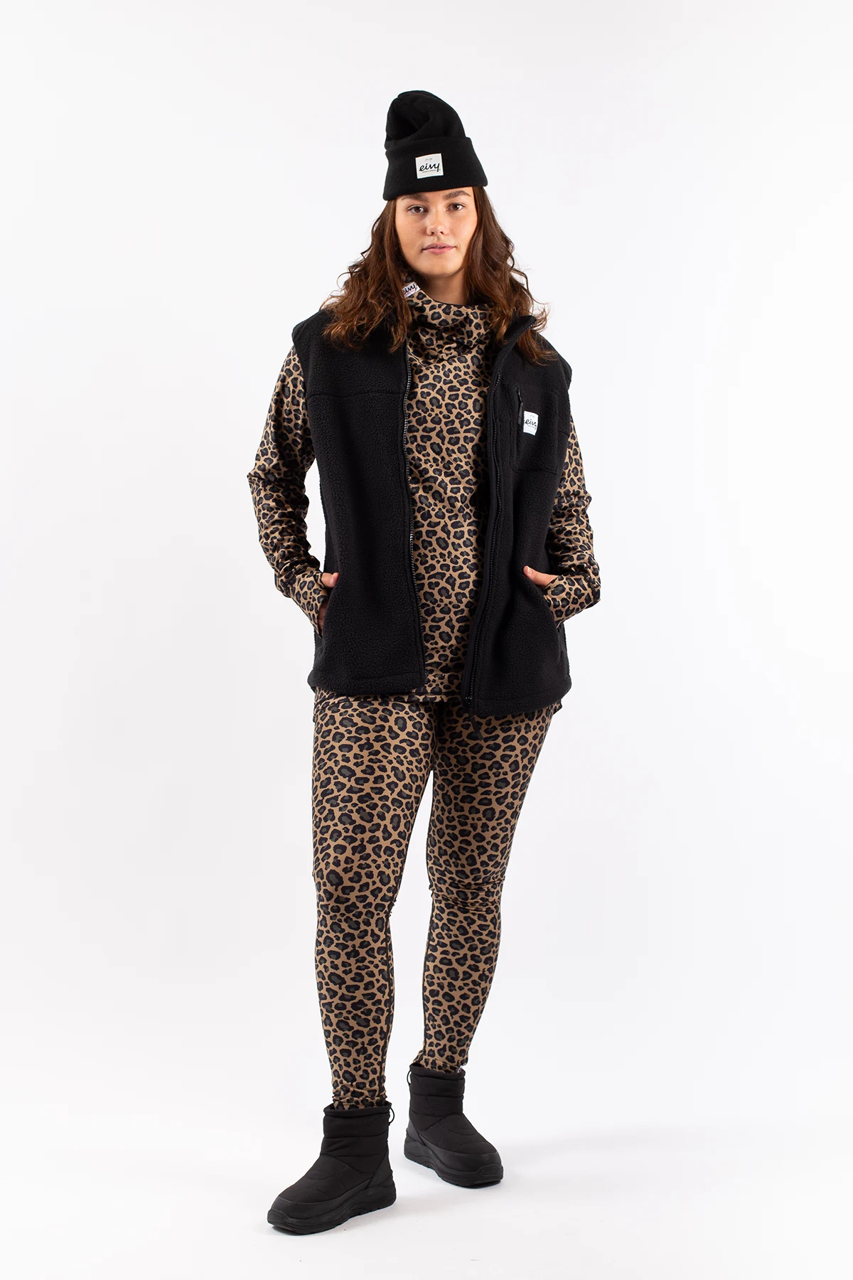 Lumberjackie Sherpa Vest - Black