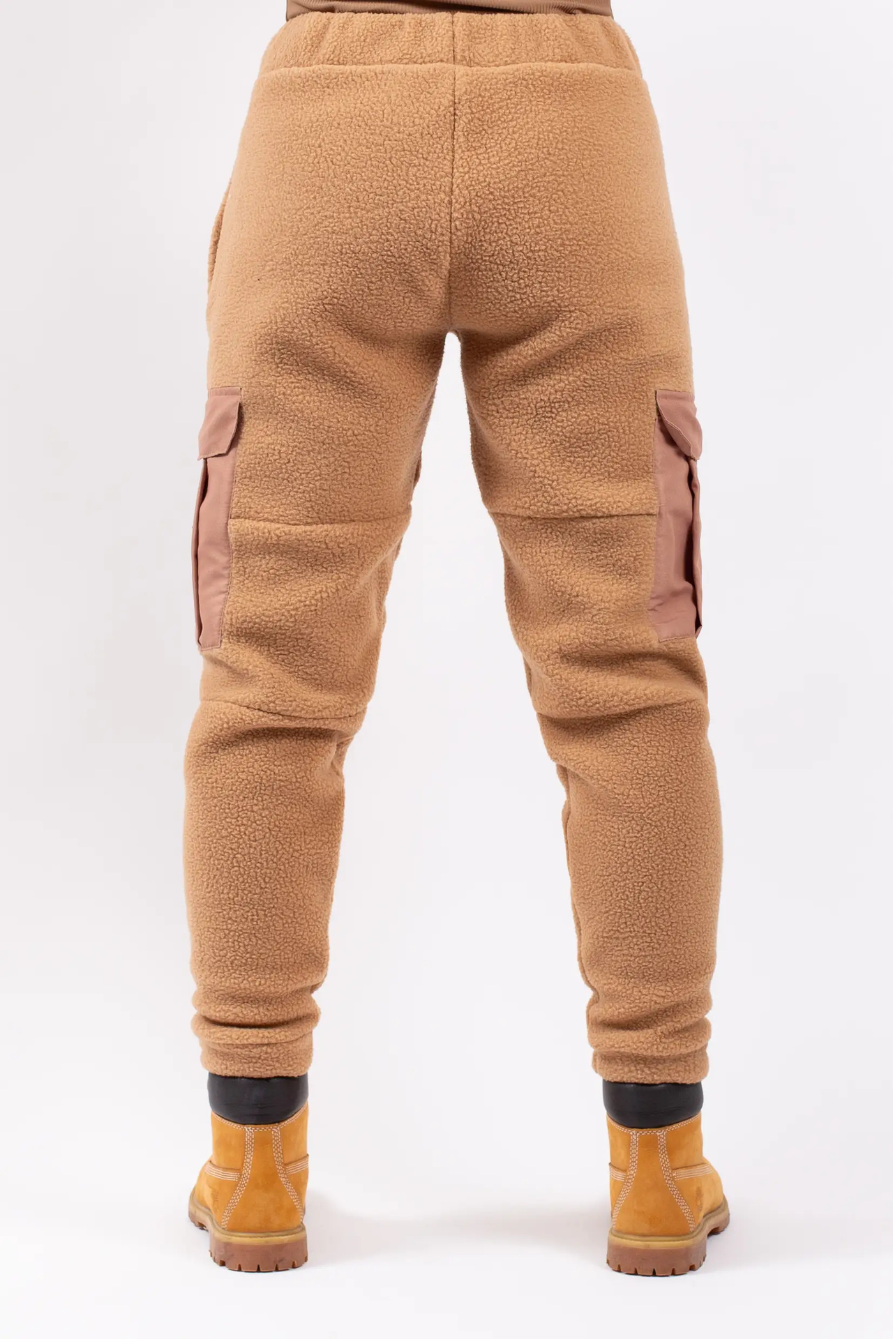 Cargo Sherpa Pants - Faded Coffee