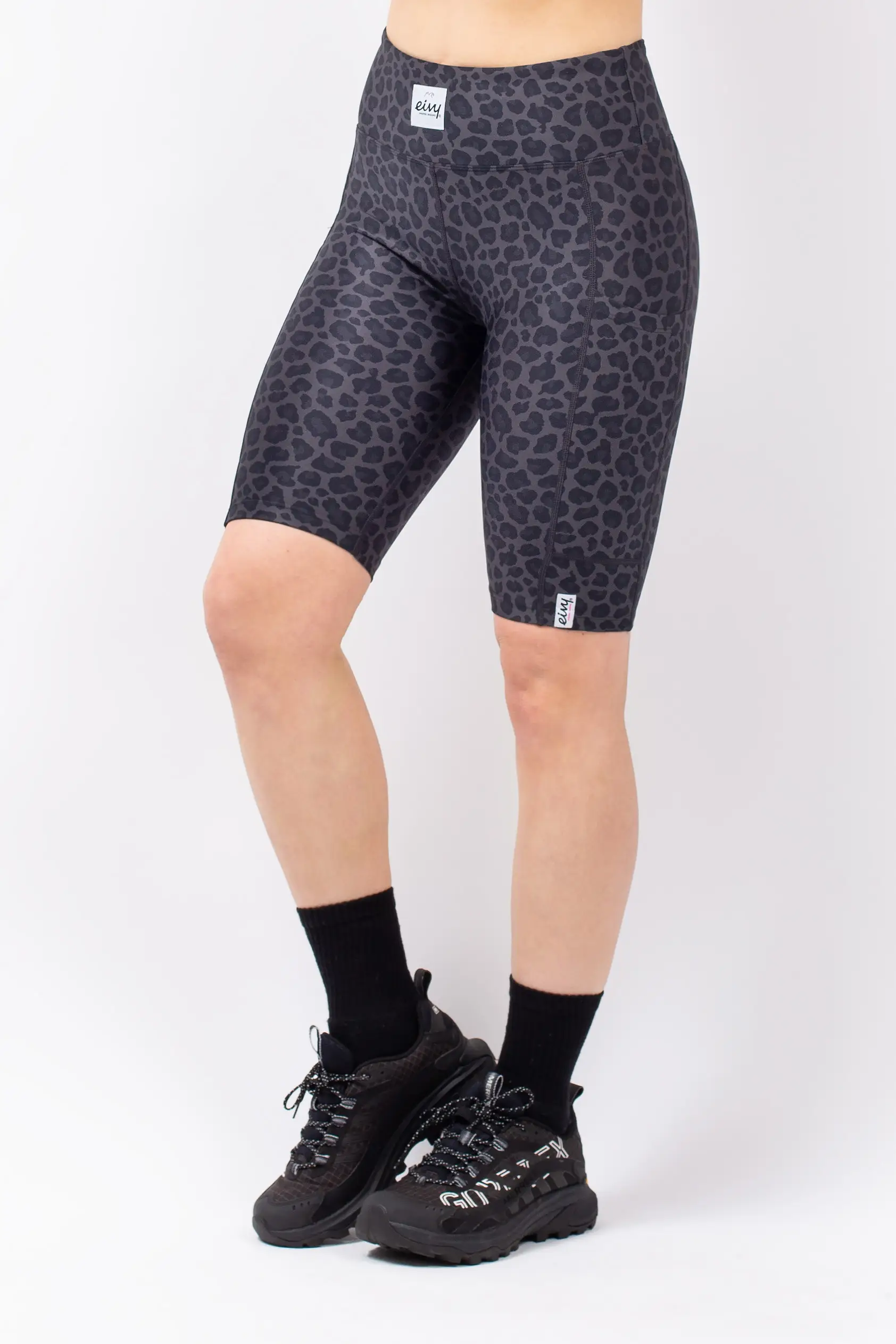 Venture Biker Shorts - Black Leopard