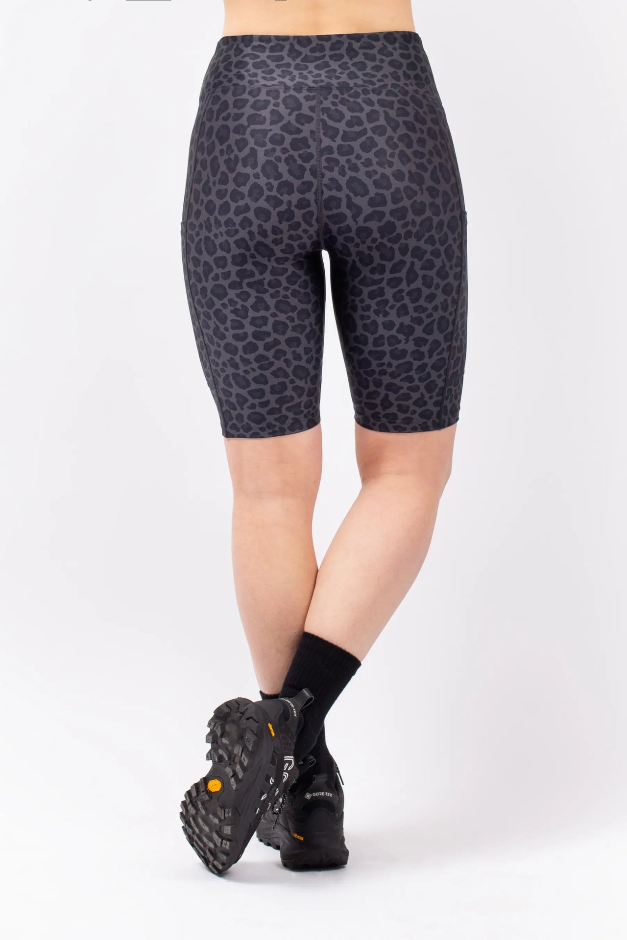 Venture Biker Shorts - Black Leopard | XS