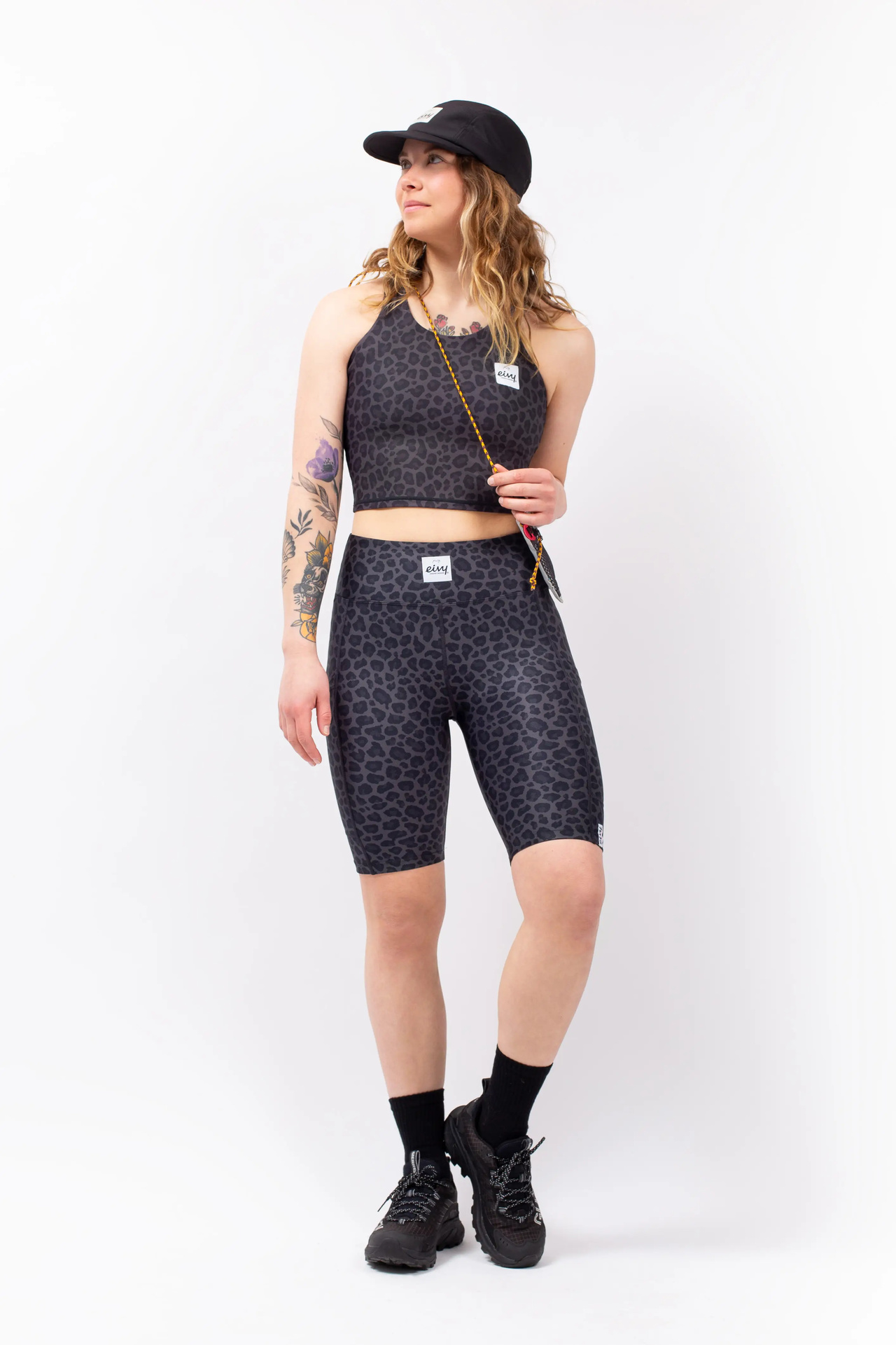 Venture Biker Shorts - Black Leopard | L