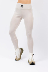 Pocket Merino Wool Rib Tights - Faded Cloud | M