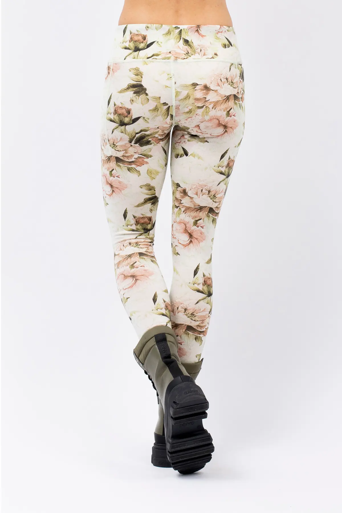 Pocket Merino Wool Tights - Bloom