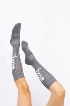 Rib Wool Socks - Grey Melange
