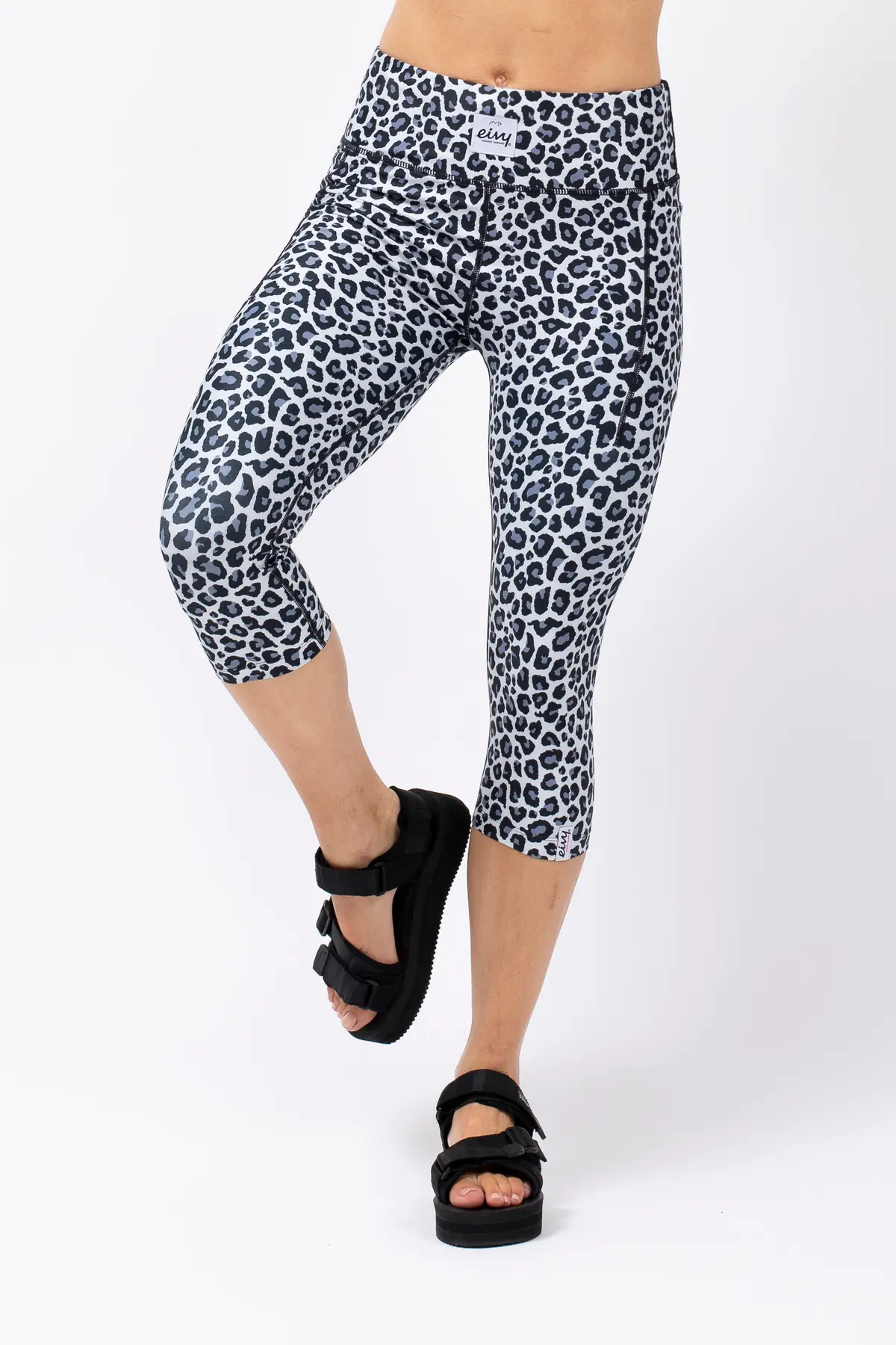 Pocket Tights 3/4 - Snow Leopard