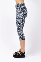 Pocket Tights 3/4 - Snow Leopard