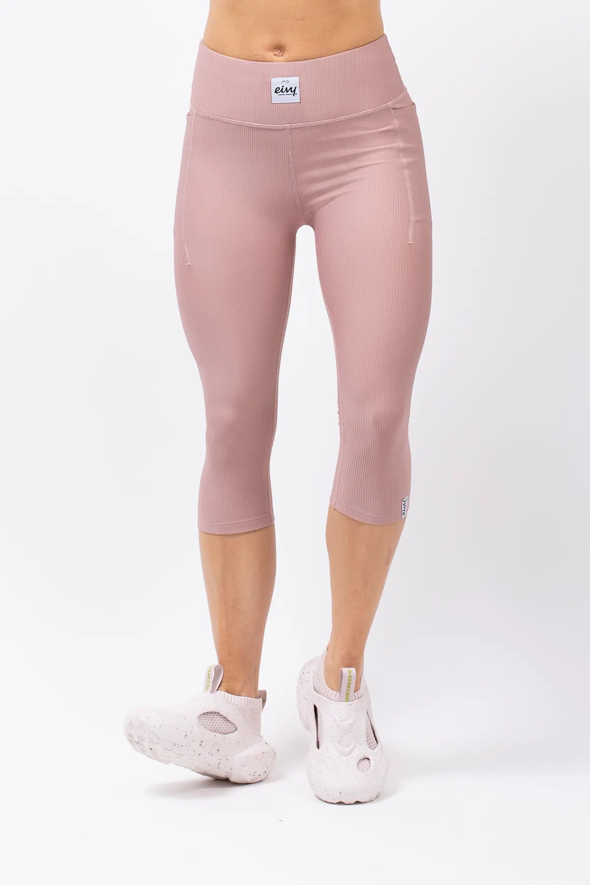Pocket Rib 3/4 Tights - Faded Woodrose