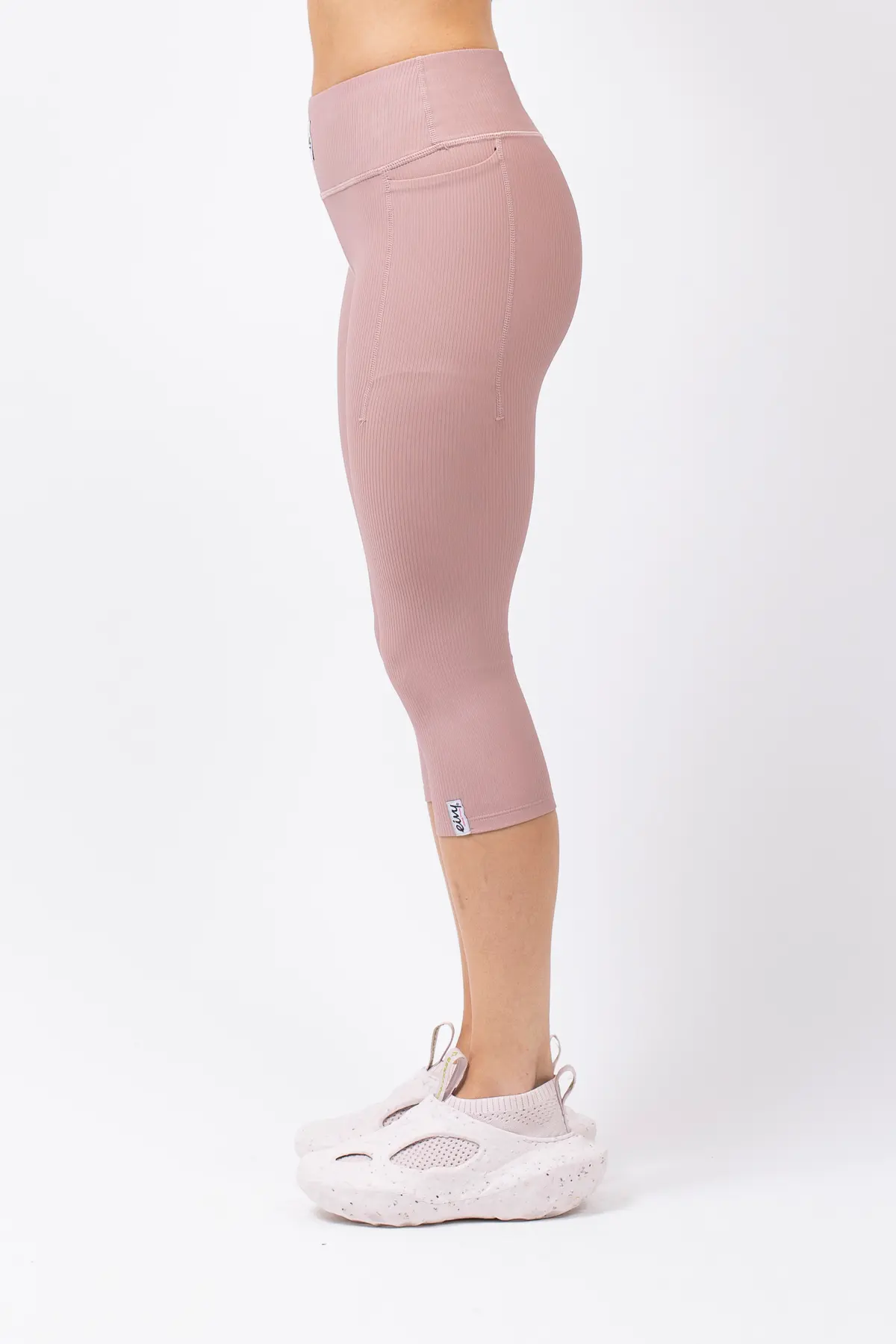 Pocket Rib 3/4 Tights - Faded Woodrose