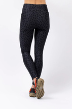 Pocket Tights - Black Leopard