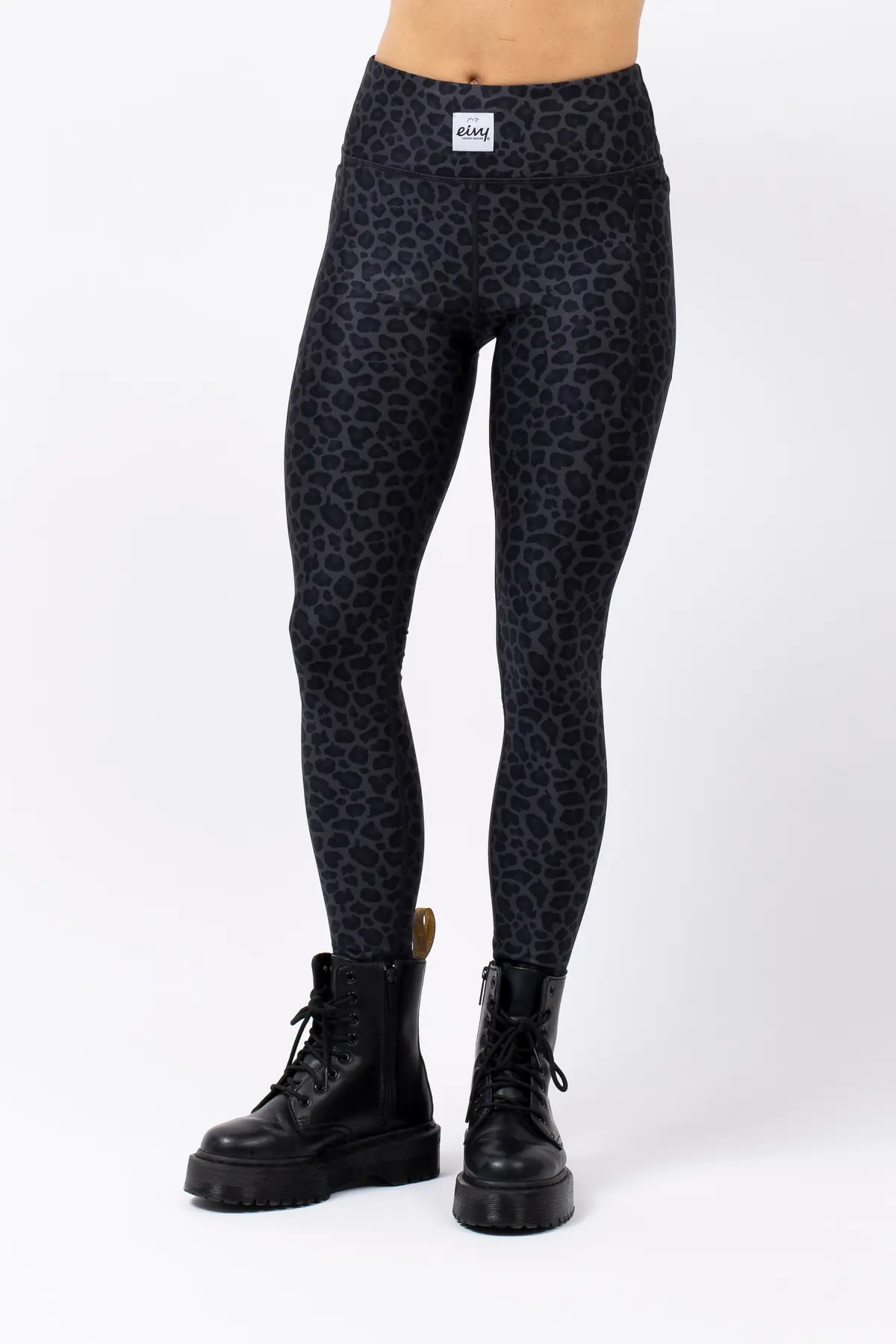 Pocket Tights - Black Leopard