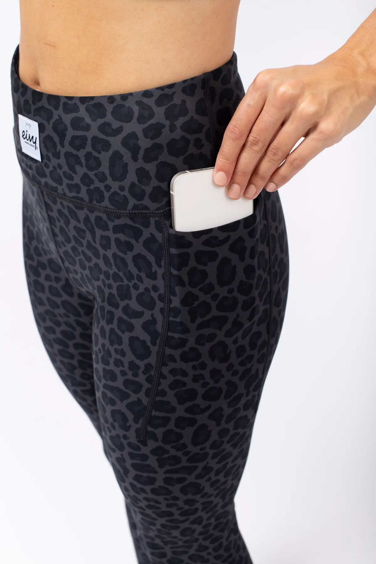 Pocket Tights - Black Leopard