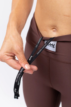 Pocket Rib Tights - Chocolate