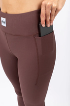 Pocket Rib Tights - Chocolate
