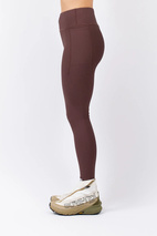 Pocket Rib Tights - Chocolate