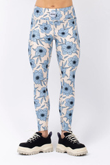 Pocket Tights - Blue Flower | XXL