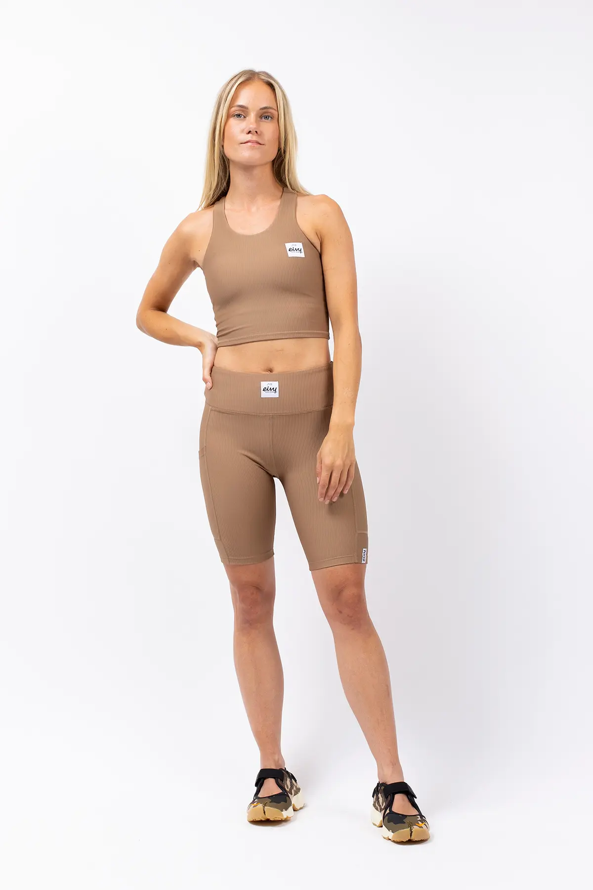 Cover Up Rib Top - Faded Coffee