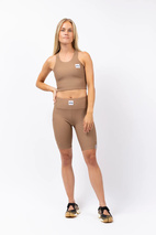Cover Up Rib Top - Faded Coffee