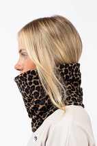 Adjustable Fleece Neckwarmer - Leopard