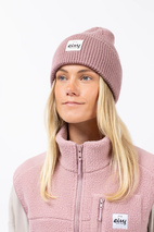 Easter Rib Wool Beanie - Faded Woodrose