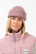 Easter Rib Wool Beanie - Faded Woodrose