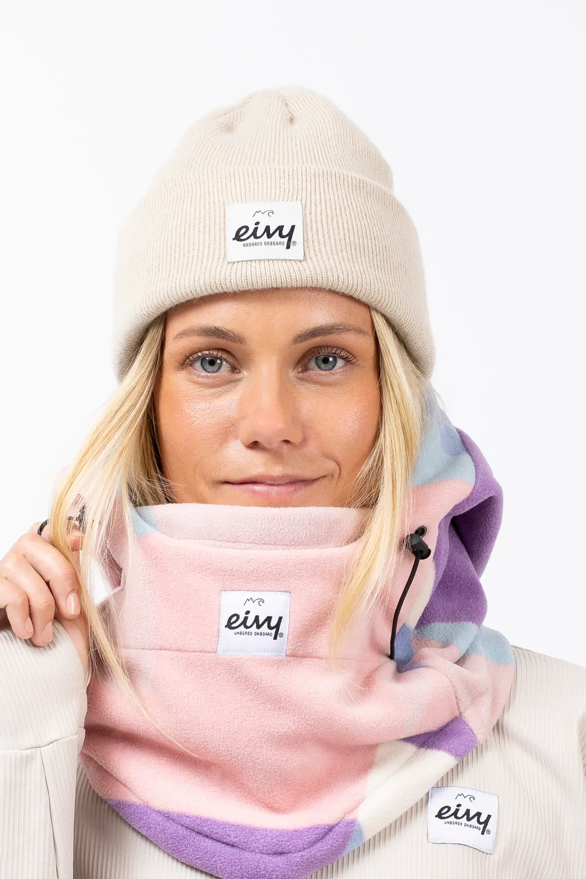 Mandy Fleece Balaclava - Abstract Pastels