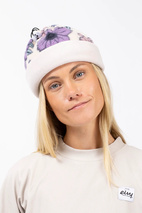 Adjustable Sherpa Neckwarmer - Big Flower