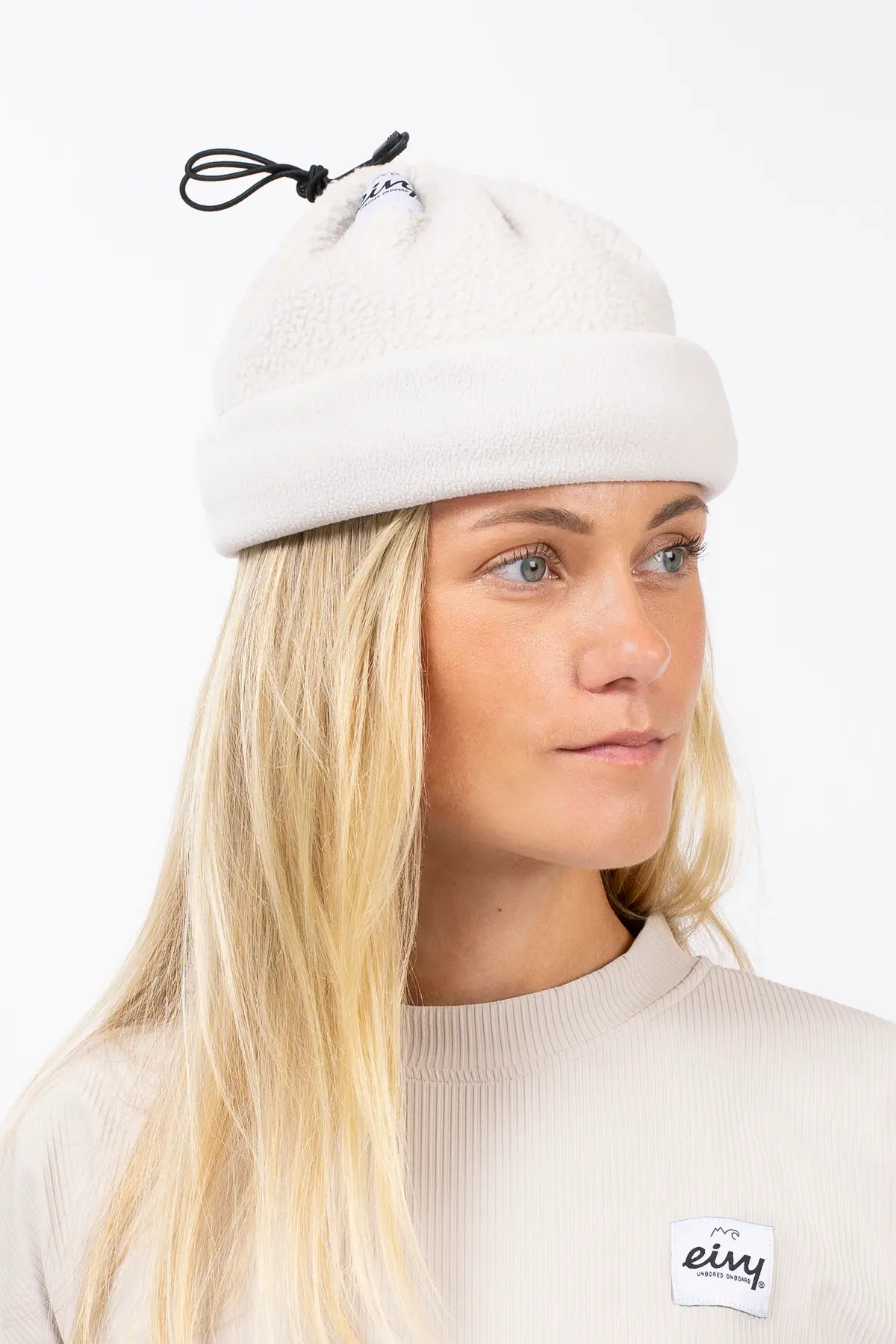 Adjustable Sherpa Neckwarmer - Faded Cloud