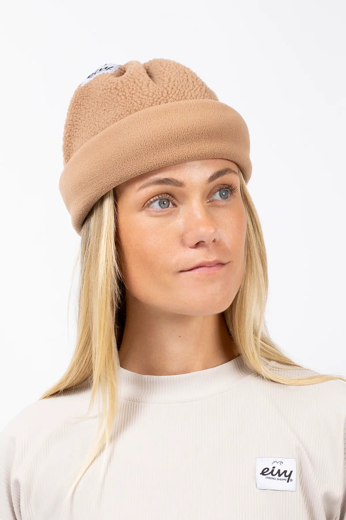 Adjustable Sherpa Neckwarmer - Faded Coffee
