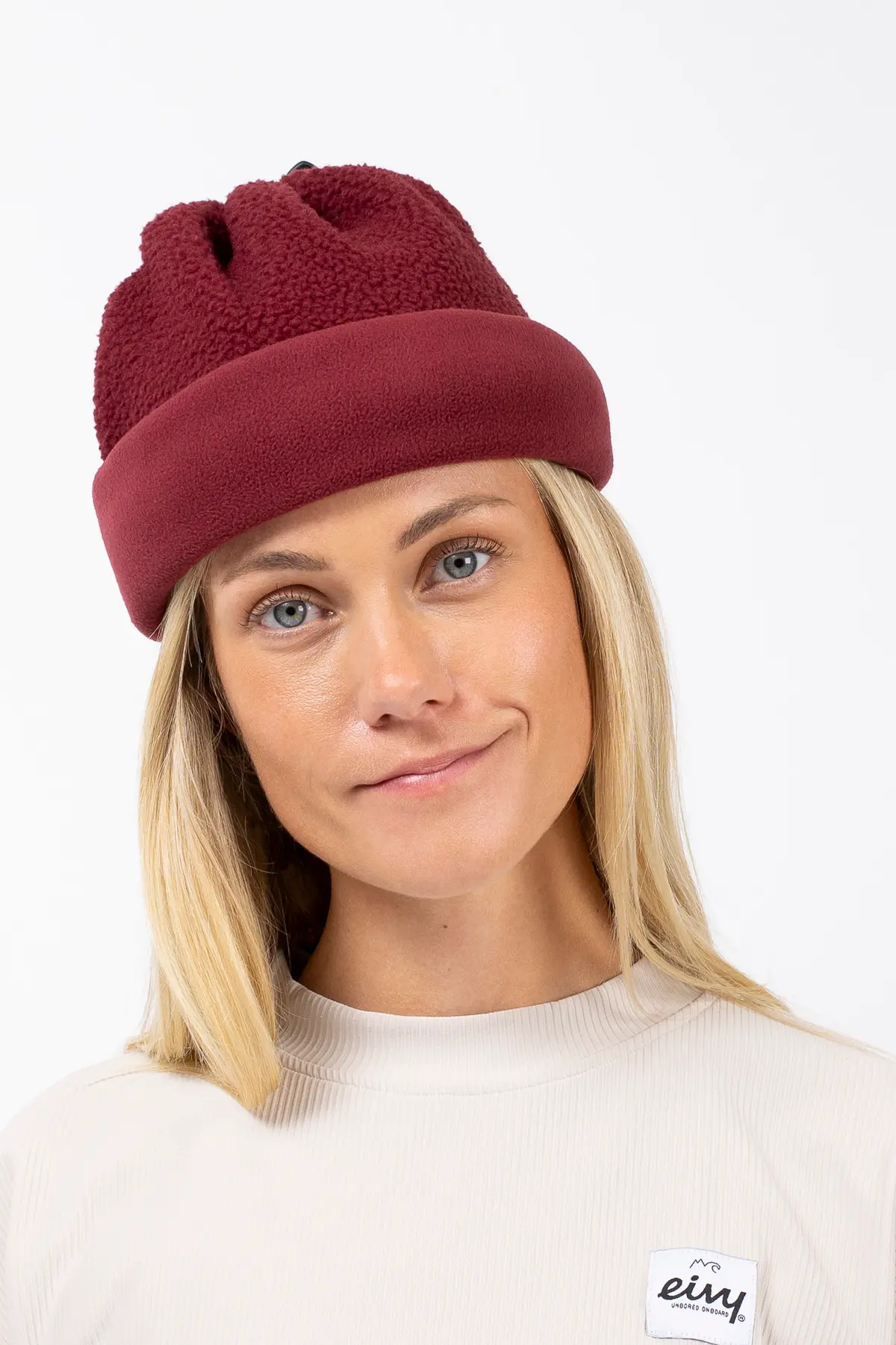 Adjustable Sherpa Neckwarmer - Wine
