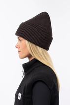 Easter Rib Wool Beanie - Black