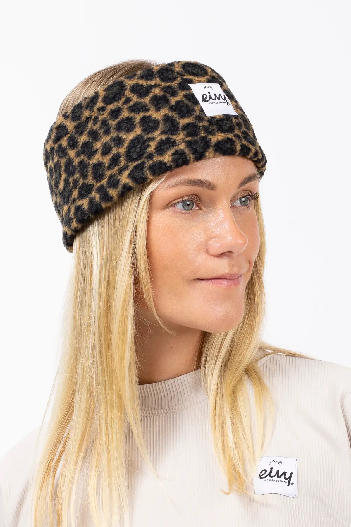 Throwback Sherpa Headband - Leopard