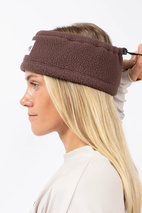 Throwback Sherpa Headband - Chocolate