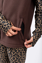 Lumberjackie Sherpa Vest - Chocolate