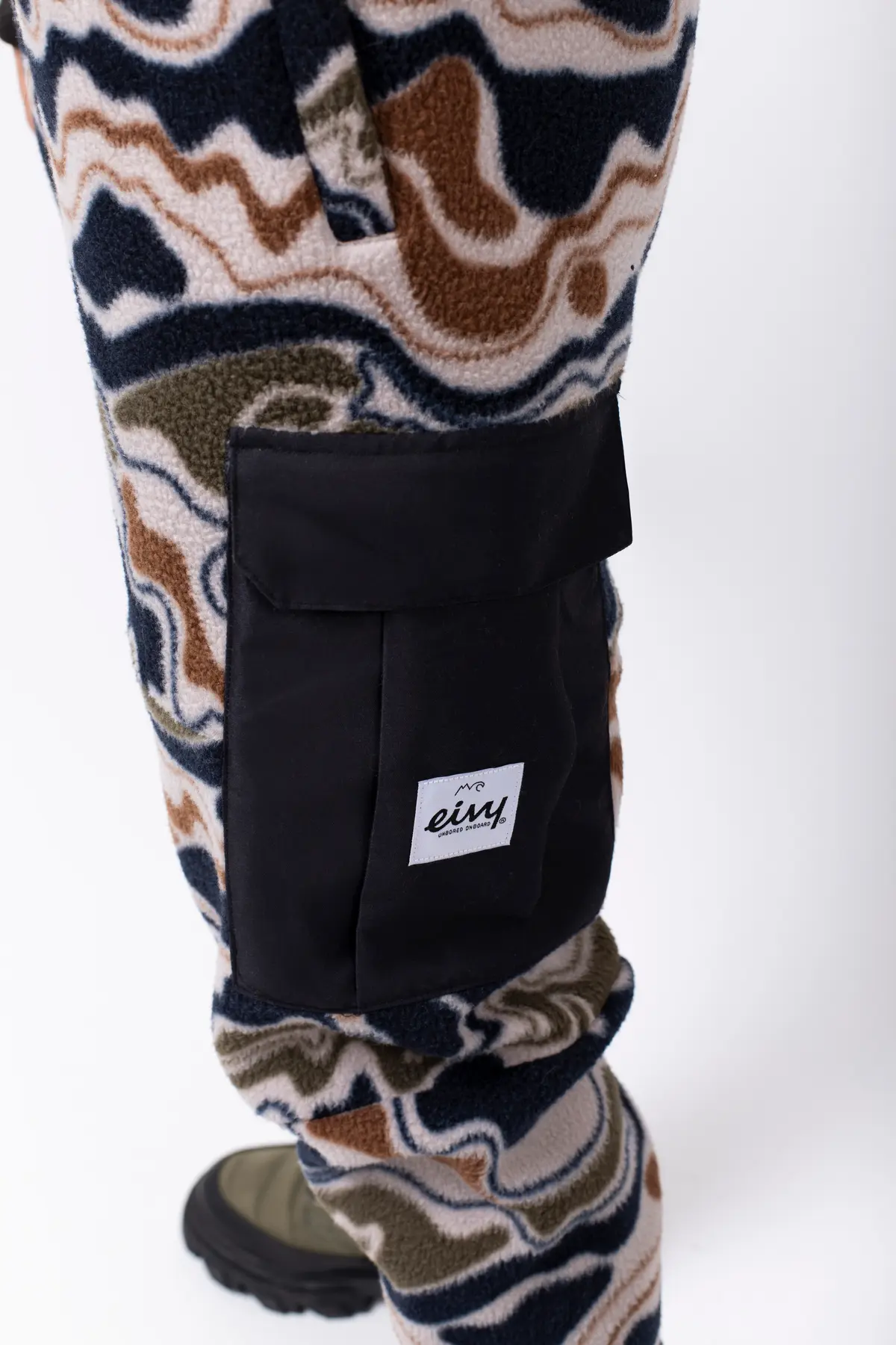 Cargo Sherpa Pants - Curve Camo